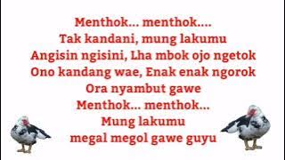 Tembang dolanan menthok menthok || Lirik