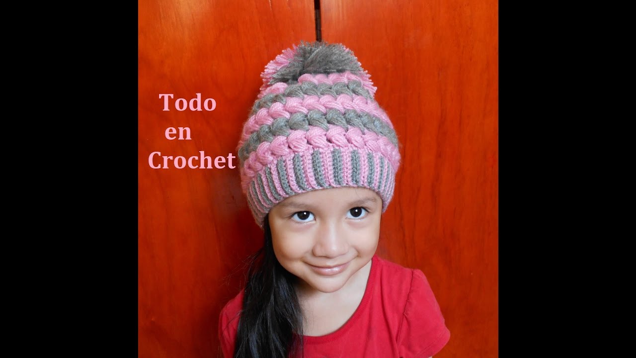 GORRO SLOWCHY A CROCHET PARA NIÑOS Y ADULTOS / SLOUCHY HAT TO CROCHET FOR CHILDREN AND ADULTS / slouchy shirt