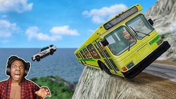 Bus vs. klifwegen 😱 #2 - [BeamNG.Drive]