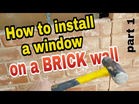 How To Install Wall Frame With Brick Exterior?