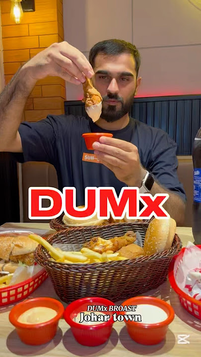 DUMx Broast Johar town branch , spicy , injected and crispy Broast #food #foodie #fooblogger