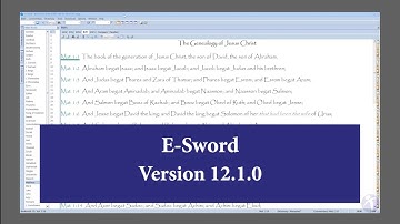 e-Sword Tutorial