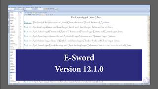 e-Sword Tutorial e-Sword Tutorial