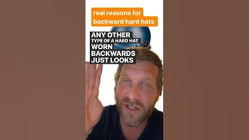 REASONS for backwards hard hats #hardhat #work #construction #ironworker #steel #metal #fyp #viral