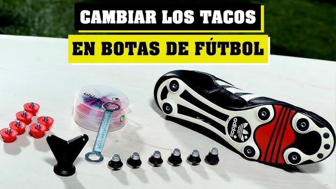 Tacos intercambiables de para botas de fútbol - YouTube