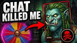 I Let Twitch Chat Control My Hardcore WoW Character… 💀
