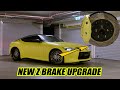 Do 370Z Brake Upgrades Fit New Nissan Z? Slotted rotors, Performance Pads and Braided Lines