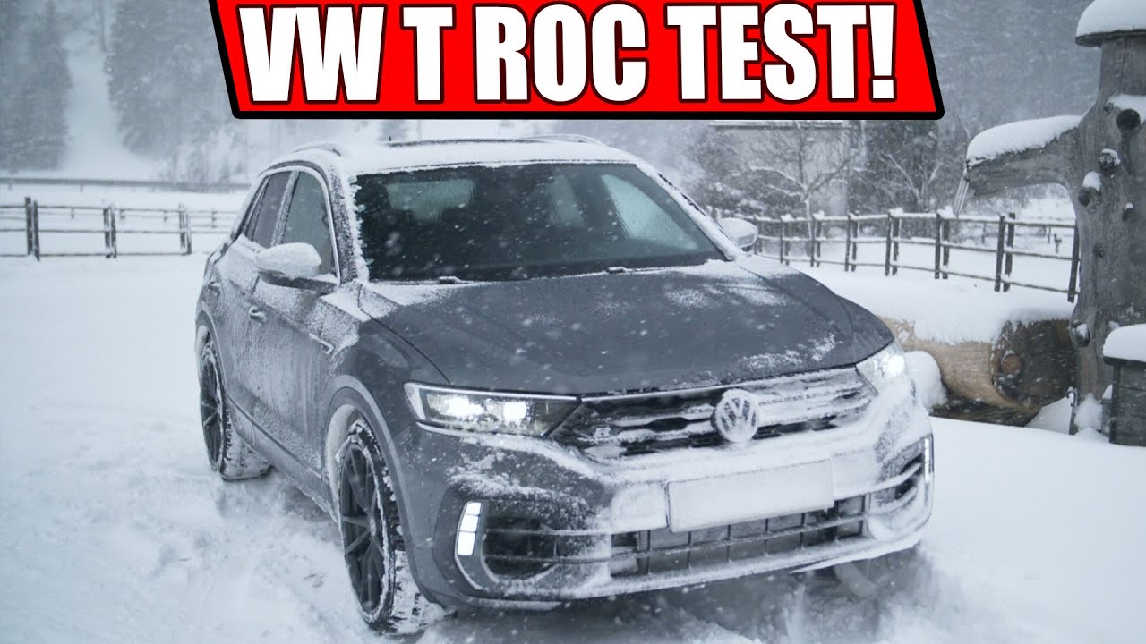 VW T-ROC R 2020 - AUTO TEST IM SCHNEE 