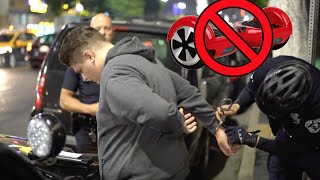 WE GOT ARRESTED FOR RIDING A HOVERBOARD! WTF!!!  COPS  Handcuffed  Crime  Illegal