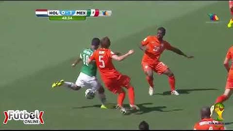 golazo de giovanni dos santos vs holanda mundial brasil 2014