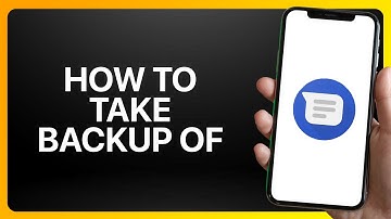 How To Take Backup Of Google Messages Tutorial