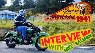 Interview with Mike Salmon from Not a Motorcycle Shop with his 1941 Indian Scout