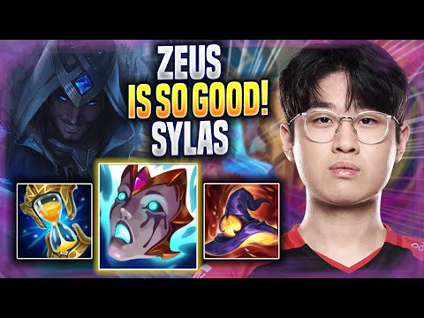 ZEUS IS SO GOOD WITH NEW SYLAS BUILD! - T1 Zeus Plays Sylas TOP vs Gangplank! | Season 2022