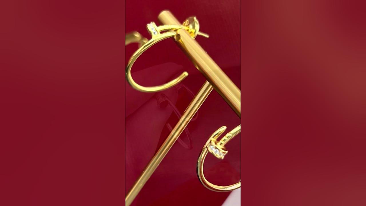 Кольцо серьги Картье Cartier гвоздь - YouTube
