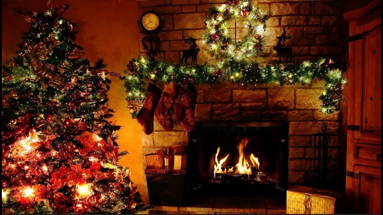 Cozy Christmas Fireplace Ambiance for Relaxation and Joy | Crackling ...