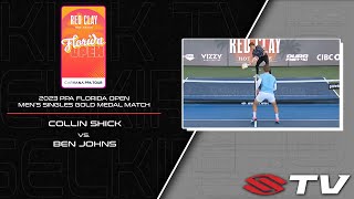 2023 PPA Florida Open Men's Singles Gold Medal Match - Collin Shick vs. Ben Johns