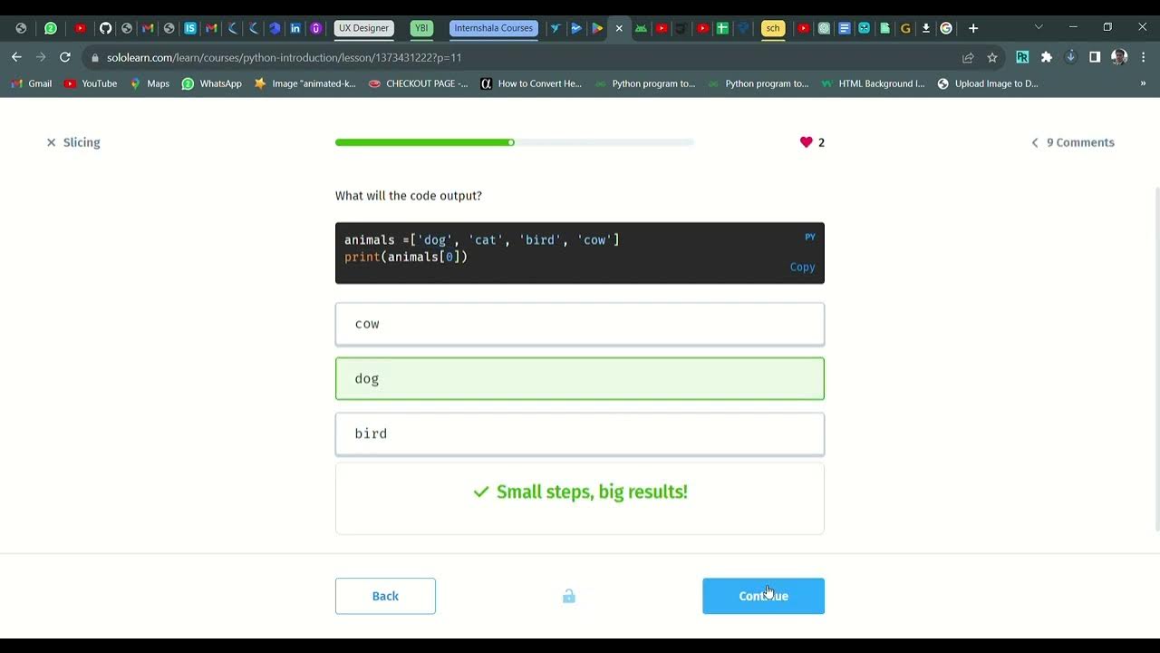 56 Slicing | Introduction to Python | Sololearn - YouTube
