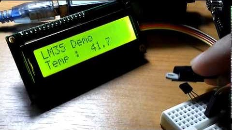 Read LM35 Precision Centigrade Temperature Sensors with ATmega16A