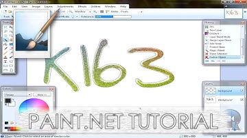 Paint.NET tutorial number 95 - Rainbow chalk text