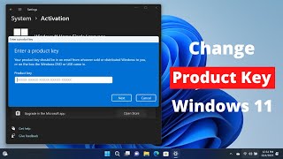 How to Change Product Key in Windows 11