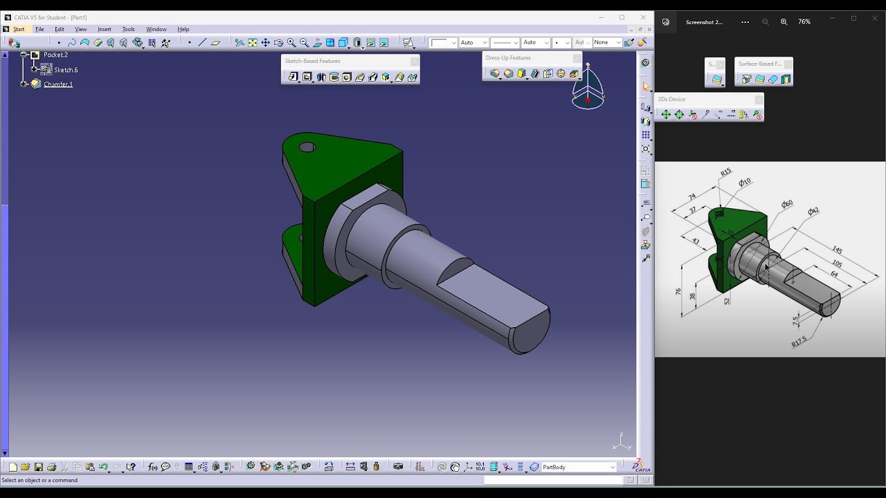 CATIA V5 TUTORIAL EXERCISE 31 - YouTube