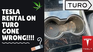 Someone smoked weed inside my Tesla Model 3 and this is what Turo did... Turo Review on smoke policy