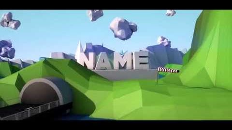 #Free 3D Intro - Free Low Poly Intro Template | Cinema4D