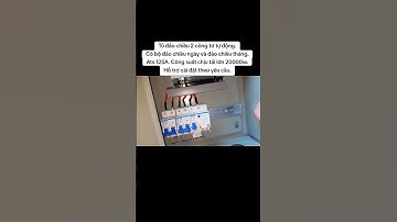 Tủ đảo chiều 2 công tơ tự động.Có bộ đảo chiều ngày và đảo chiều tháng.Ats 125A. Công suất chịu