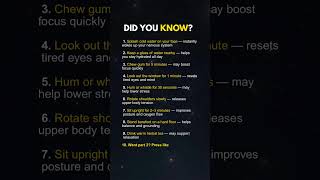 9 Simple Habits That Instantly Reset Your Mind And Body #amazingfacts #shorts