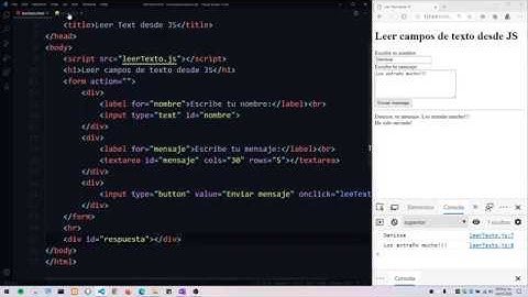 leer campo de texto desde JavaScript
