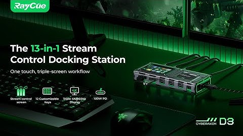 Now on Kickstarter: CyberAxon D3: 13-In-1 Multifunctional Stream Control Dock