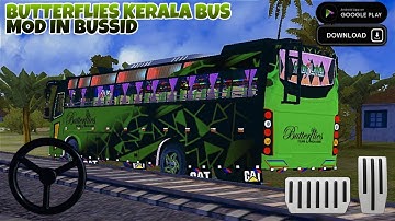 Butterflies Kerala Bus Mod In Bus Simulator Indonesia - Bussid Bus Mod - Bussid Car Mod - Bussid