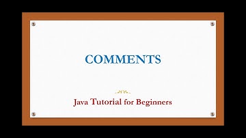 Comments in java | java comments | Java tutorial for beginners(English)