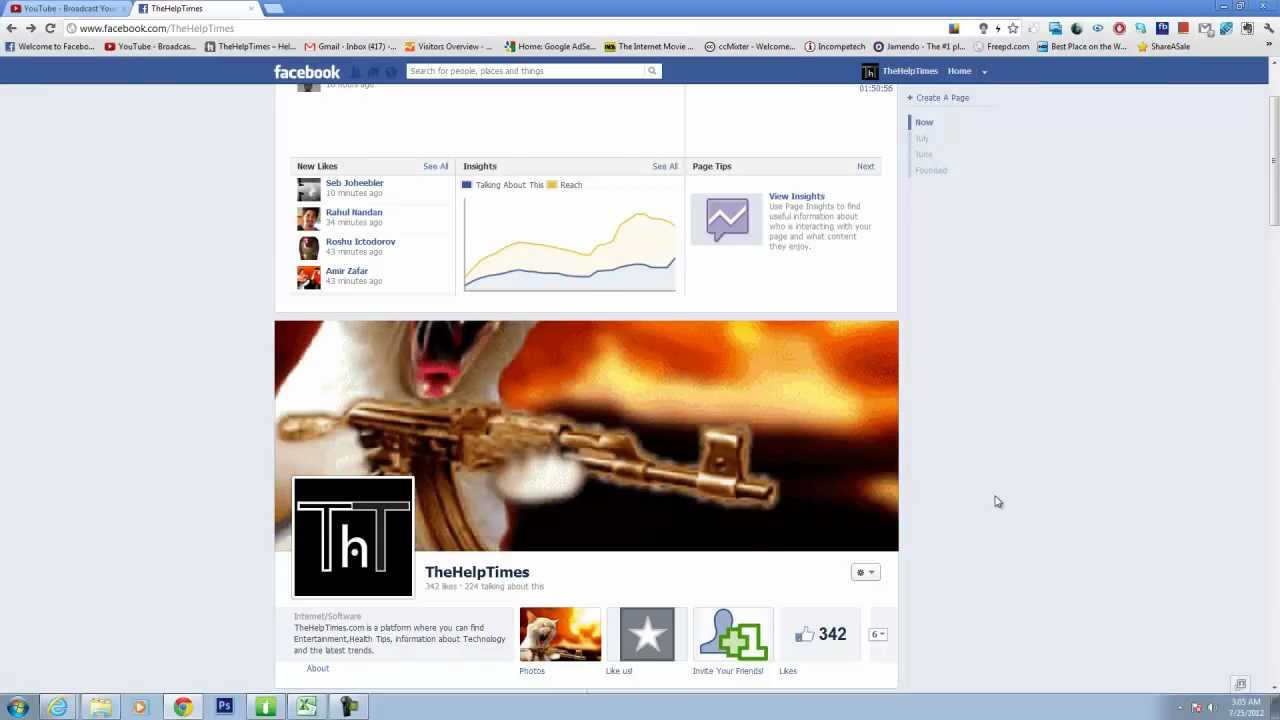 How to put Animated GIF as facebook Timeline Cover ...