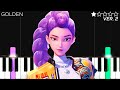 HUNTR X Golden KPop Demon Hunters OST EASY Piano Tutorial HUNTR X Golden KPop Demon Hunters OST EASY Piano Tutorial