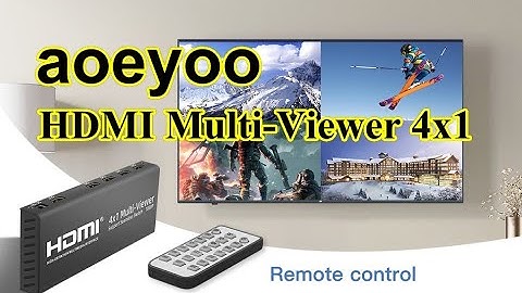 aoeyoo HDMI Multi-Viewer 4x1 Seamless Switcher with IR Remote Control and 6 Display Mode