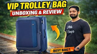 VIP Unicorn Nxt 8W Str 80Cm Check-in Polyester Soft Sided 8 Wheels  Trolleys Unboxing and review screenshot 5