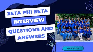 Zeta Phi Beta Interview Questions And Answers