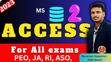MS Access | Forms | Reports | Skill Test | Computer Test | PEO JA RI ASO | part 2