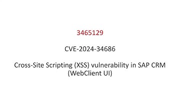 SAP Security Patch Day June 2024 Vulnerabilities Review (video)