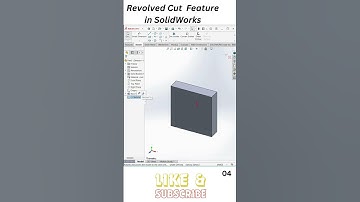 Revolved Cut Feature in SOLIDWORKS #solidworks #solidworkstutorial #solidworks3d #cadtutorials