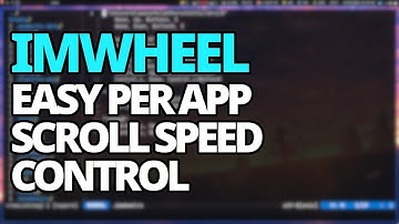 IMWheel: Easy Per App Mouse Scroll Speed Control On Linux