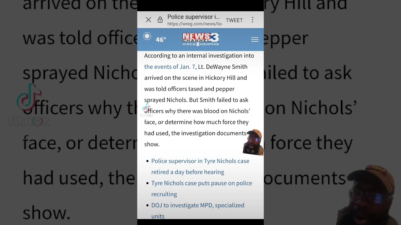 ⁣Police Supervisor involved in Tyre Nichols case allowed to resign. #tyrenichols #memphis