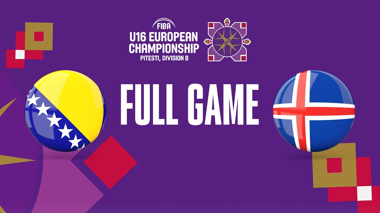 Bosnia and Herzegovina v Iceland | Full Basketball Game | FIBA U16 European Championship 2023