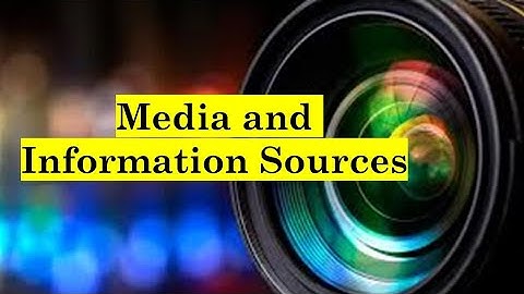 M. I. L. in Action (Module 4 - Media and Information Sources)