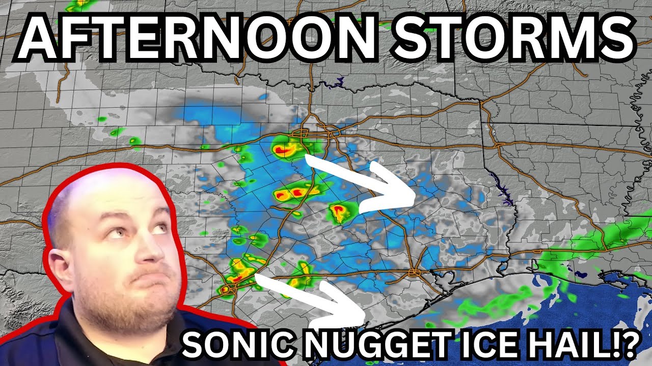 Afternoon Storms with Hail in North & Central Texas? - YouTube