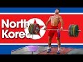 North Korean Men's Team Noon Training Asian Weightlifting Championships Training Hall