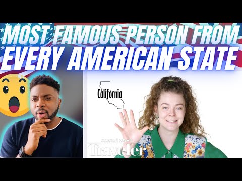 🇬🇧BRIT Reacts To WHO IS THE MOST FAMOUS PERSON FROM EVERY AMERICAN STATE!