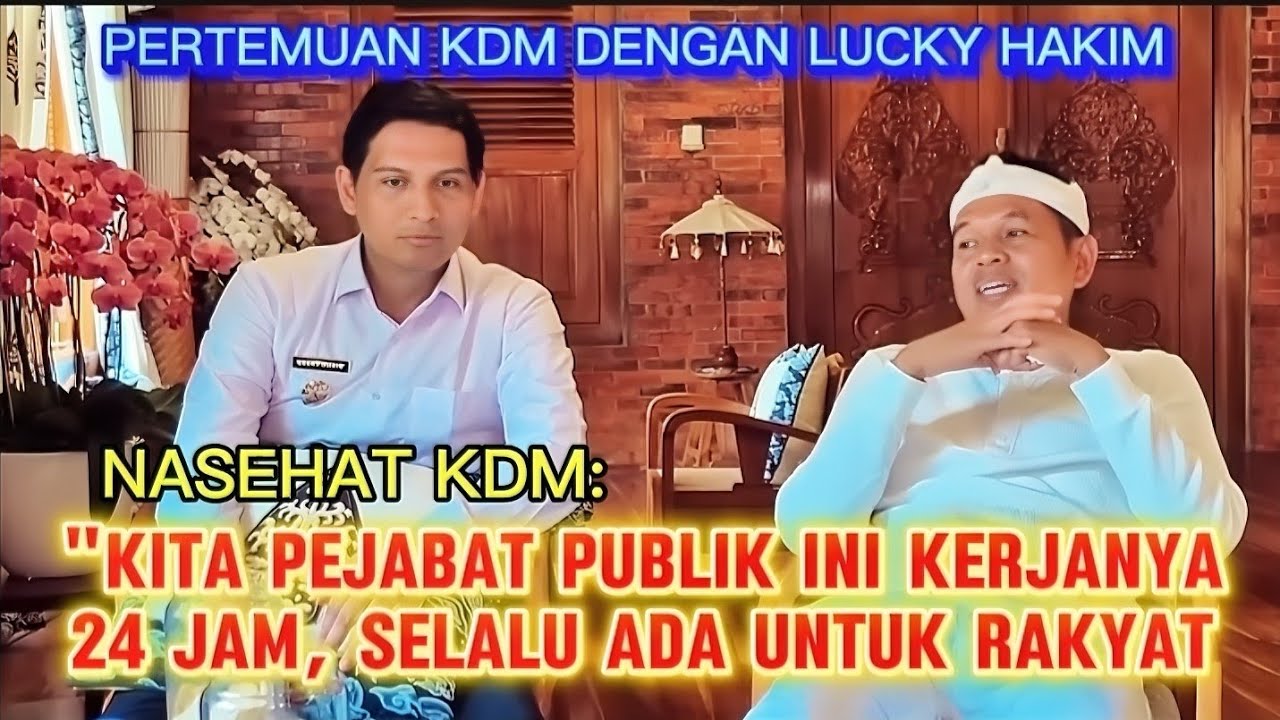 AKHIRNYA GUBERNUR JAWA BARAT KDM DAN BUPATI INDRAMAYU LUCKY HAKIM ...