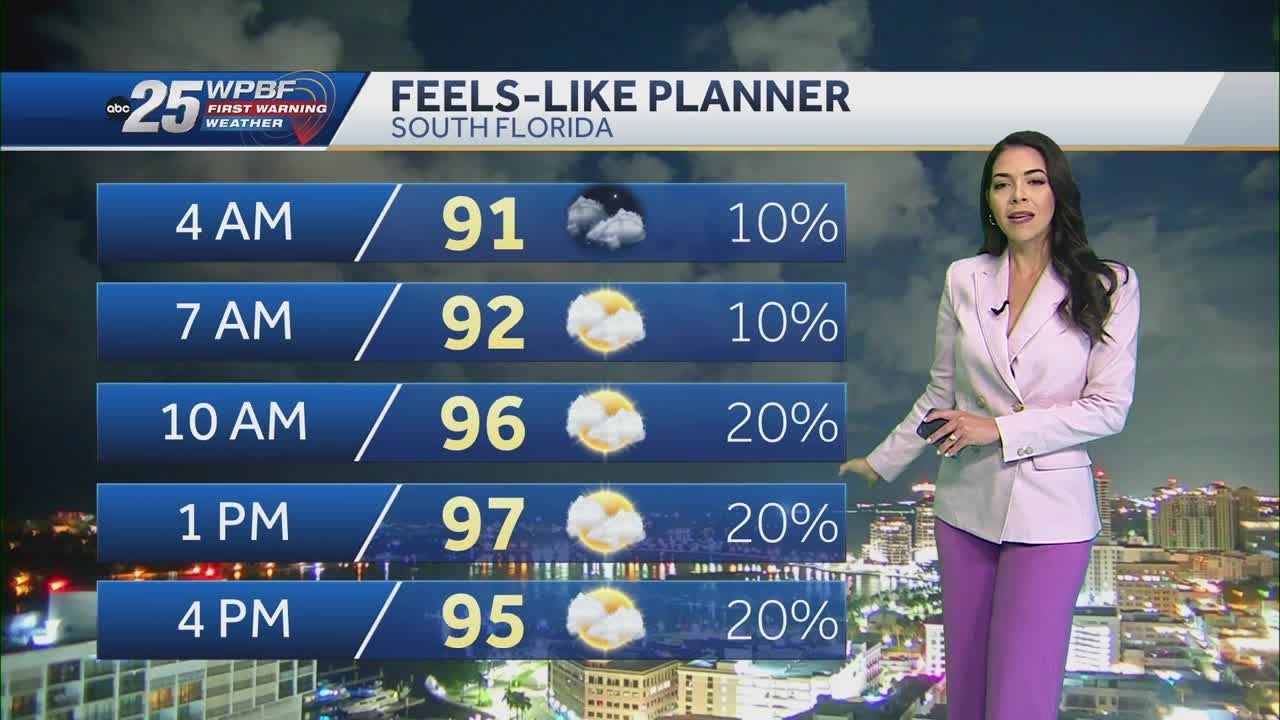 Coastal rain and storms Thursday across South Florida - YouTube